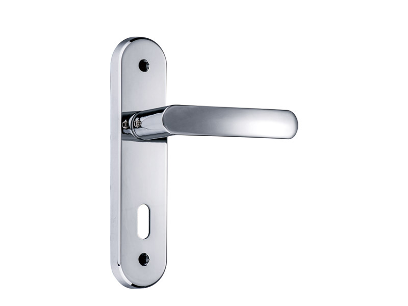 DH 17020 Zinc Alloy Lock Lever Door Handles-Zinc Alloy-LEVER DOOR HANDLE ON PLATE