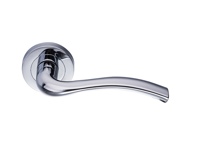 DH5265 Internal Lever On Rose Rated Door Handle-ZINC ALLOY LEVER DOOR HANDLE ON ROSE