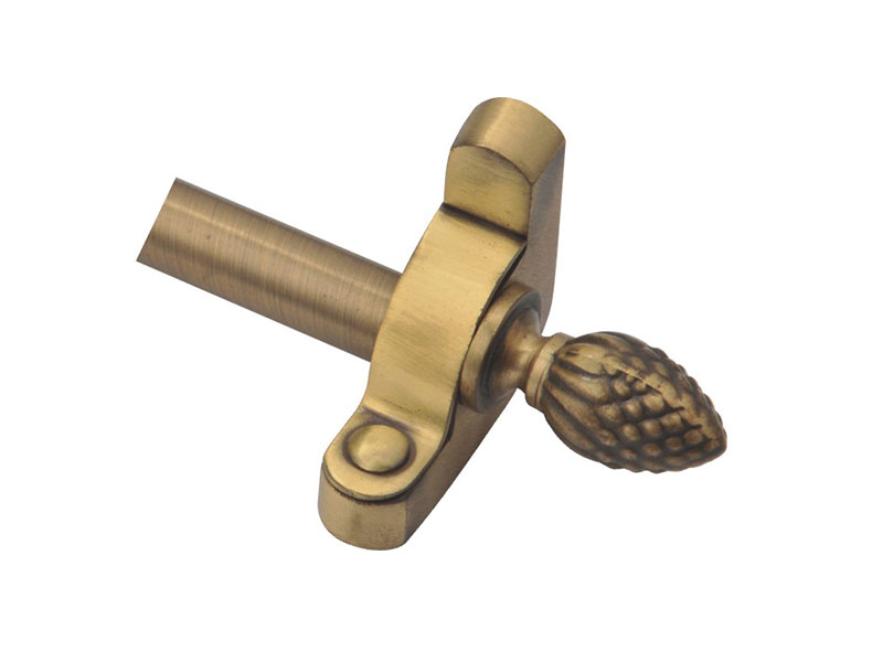 Pineapple-B1211-Brass Tube and Solid Brass Bracket & Finial-STAIR ROD