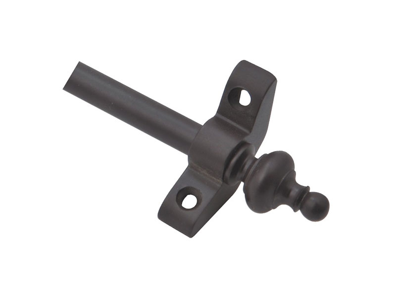 Urn-B3812 Oil Rubbed Bronze Tubular Stair Rod-Brass Tube and Solid Brass Bracket & Finial-STAIR ROD