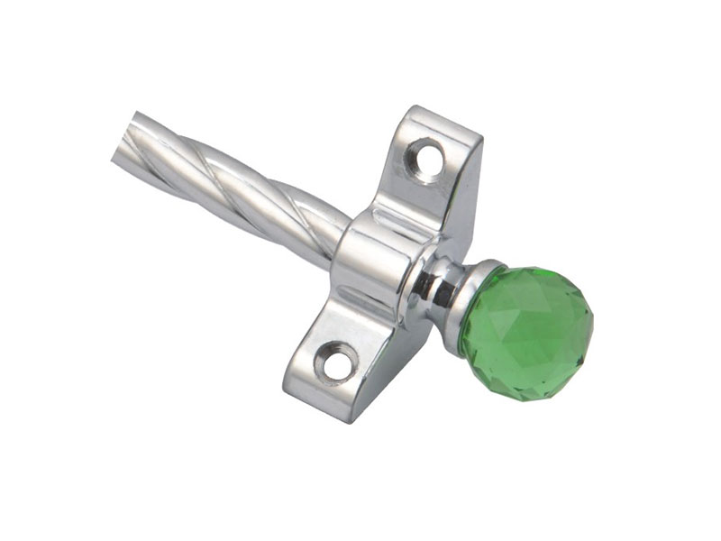 Crystal-Z3816 Chrome plated Stair Rod-Steel Tube and Zinc Bracket&Finial-STAIR ROD